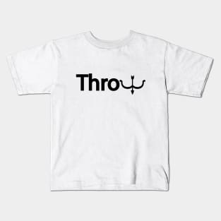 Throw throwing artistic design Kids T-Shirt